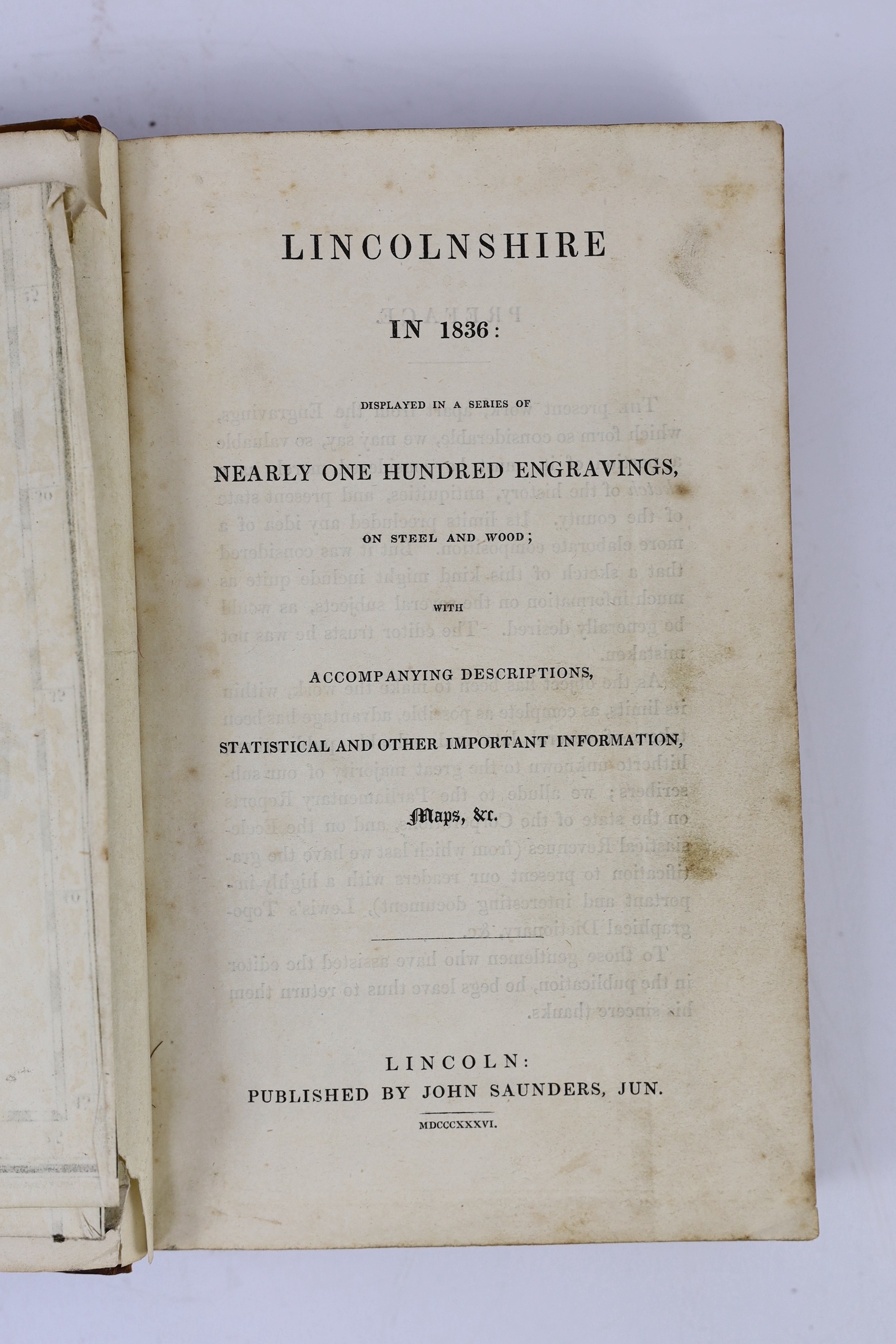 LINCS: Stark, Adam - The History and Antiquities of Gainsburgh ... together with a ... descriptive account of Stow ... in illustration of its claim to be considered as the Roman Sidnacester. folded map, folded pedigree a